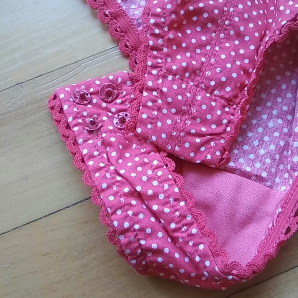 Polka dotted Bodysuit Sz S - Picture 3 of 4